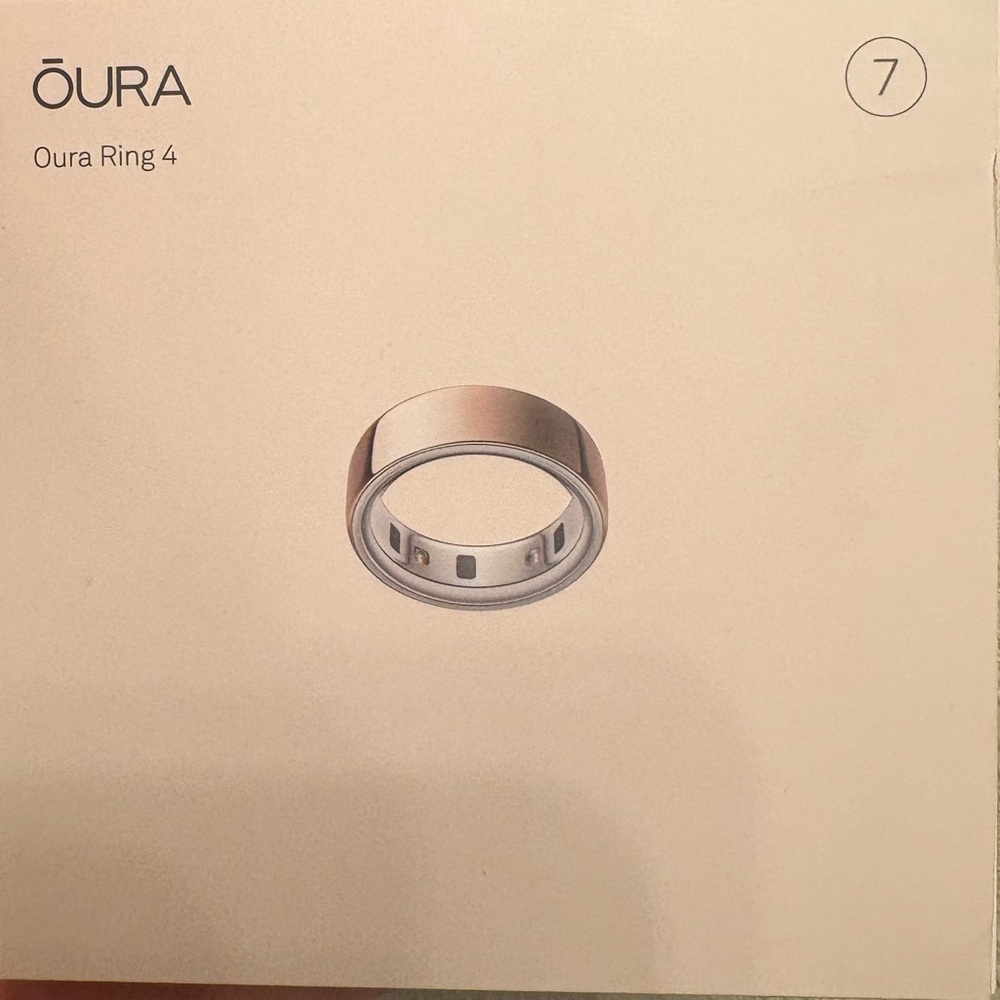 Oura Ring Gen 4 in Rose Gold- Size 7